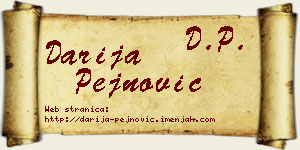 Darija Pejnović vizit kartica